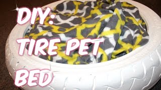 tire dog bed
