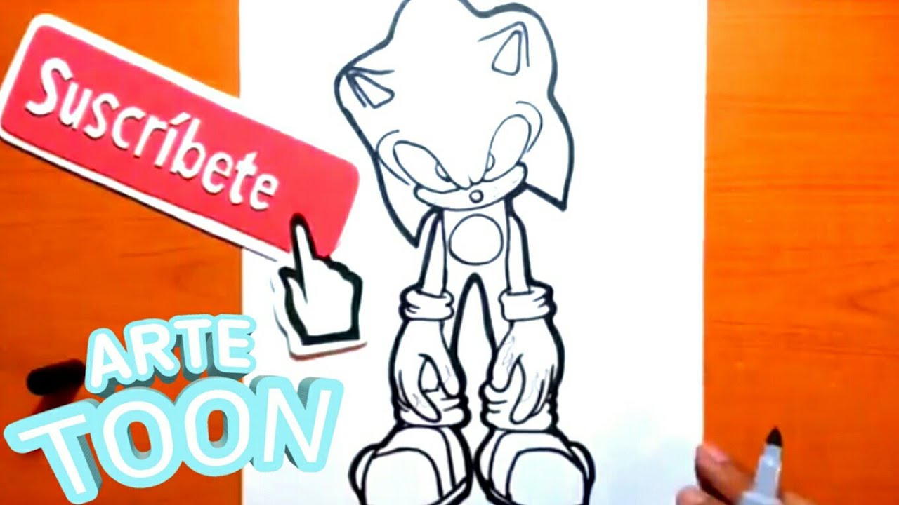Como Dibujar A Sonic Exe How To Draw Sonic Exe Youtube