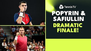5 Match Point Saves! (😮) Safiullin & Popyrin Dramatic Finale | Brisbane 2024 screenshot 4