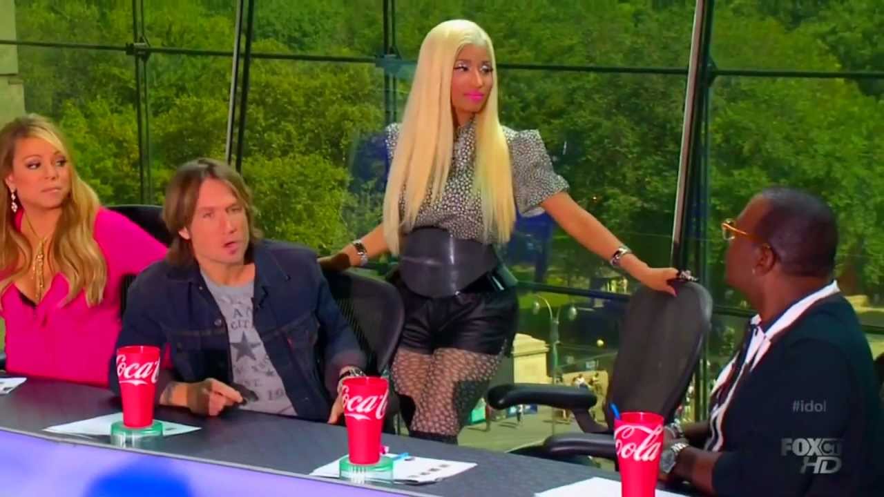 AMERICAN IDOL SEASON 12 NICKI VS MARIAH - MARIAH BEING A DIVA! :-P