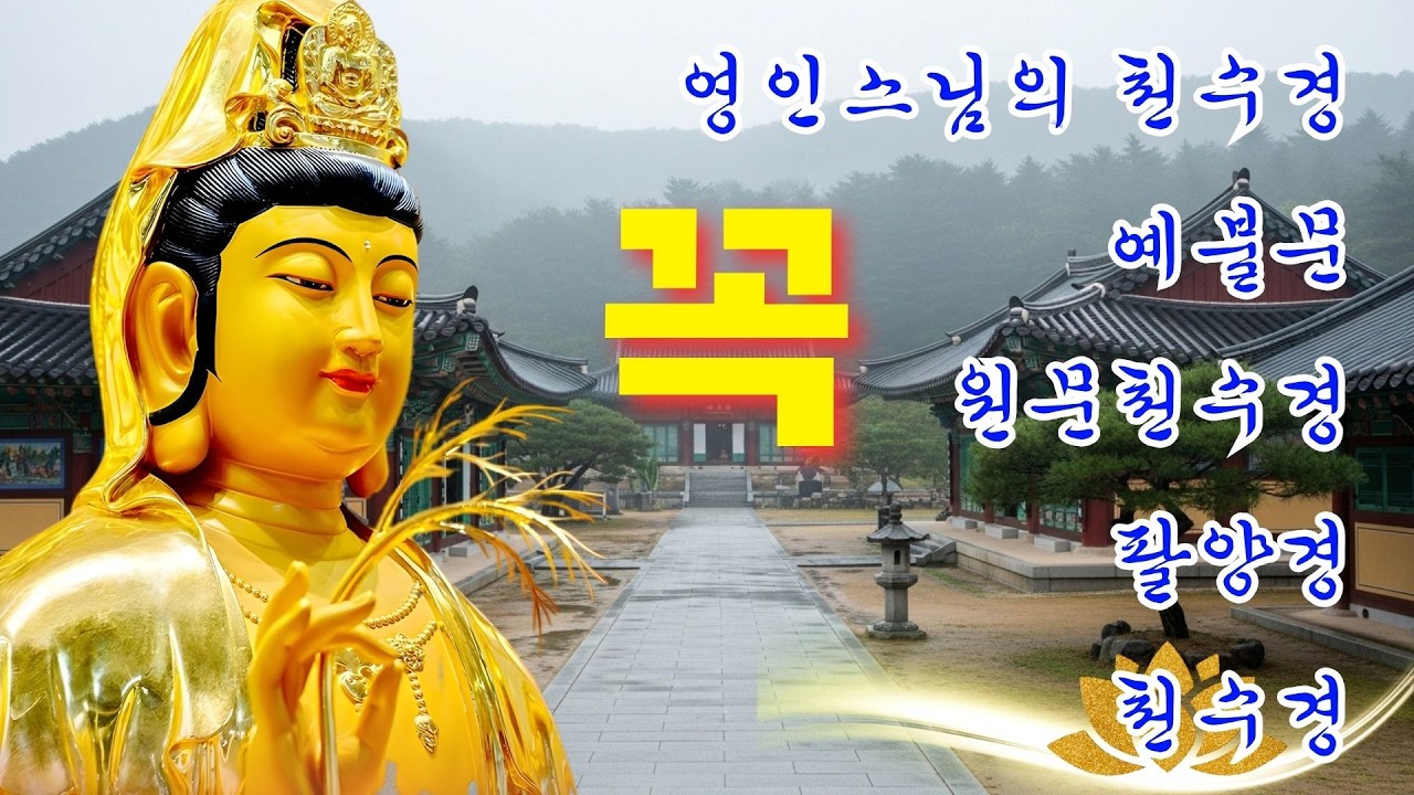 막힌 운이 풀리고, 만사형통의 길이 열리는 불경 🙏 매일 들어라! 소원 실현, 건강, 부자, 성공, 풍요, 행운을 부르는 불경 🪷 마음을 맑게 씻어주는 고요한 선율