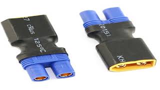 DGZZI 2PCS Male XT60 to Female EC3 Connector Converter Wireless Adapter