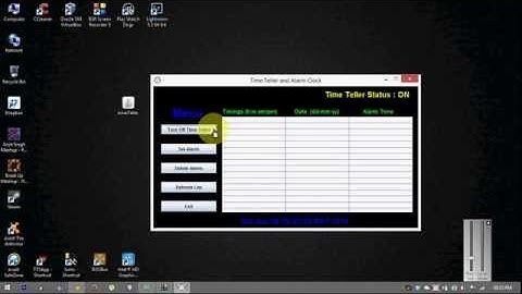Timer teller and Alarm Application made using JAVA (OOP)