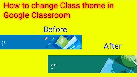 How to change Class Theme of Google Classroom | Glamorous Tutorial Of Avi