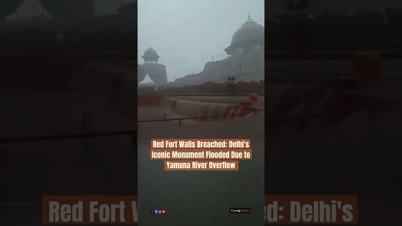 Delhi RED FORT flooded 🫢 