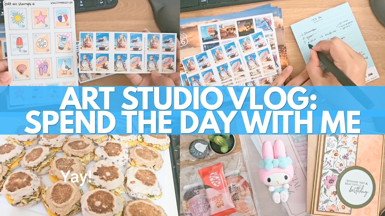 Art Studio Vlog: Spend a day with me! 📝 ️🛒 - YouTube