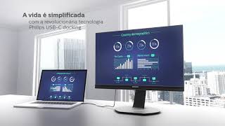 Monitores Philips com USB-C Docking