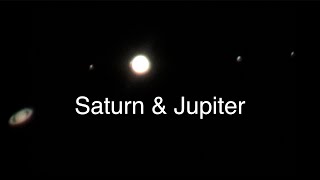Saturn & Elusive Jupiter on a Cloudy Ohio Night - Tamron 150-600mm G2 Lens & Canon Ra Camera
