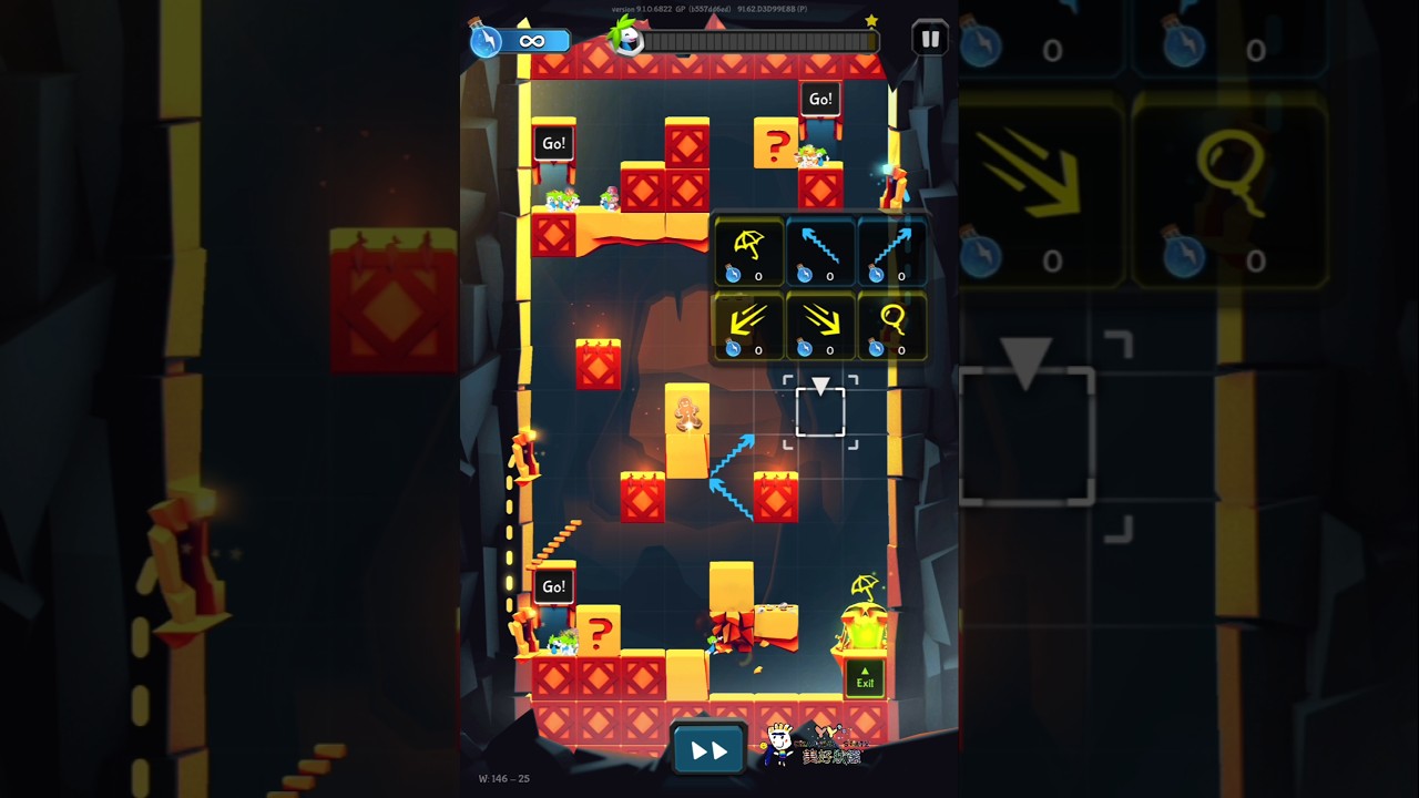 Lemmings game Level W146-25 Walkthrough Tutorial 