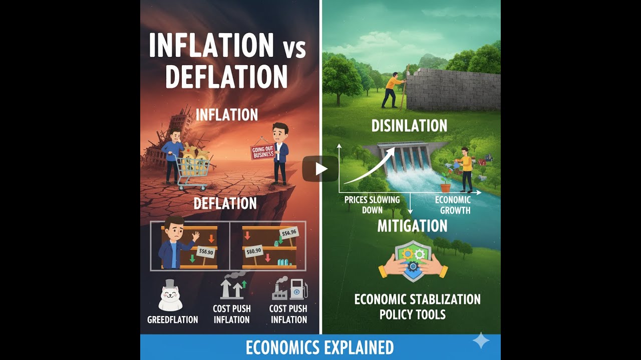 Inflation, Deflation, Disinflation & Greedflation - YouTube