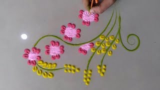 Easy Quick Colourful Rangoli Design For Everyday By Bucketful Creation Easy Quick Colourful Rangoli Design For Everyday By Bucketful Creation