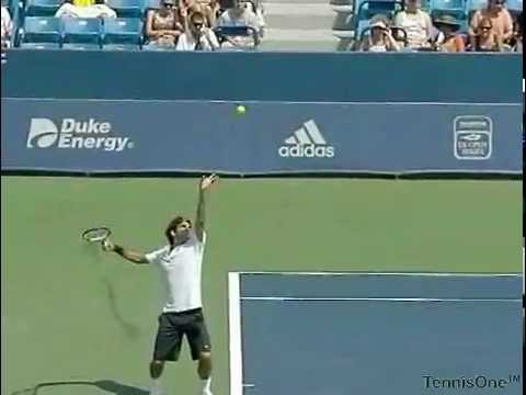 Roger Federer - Serve from Side Angle - Super Slow Motion ...
