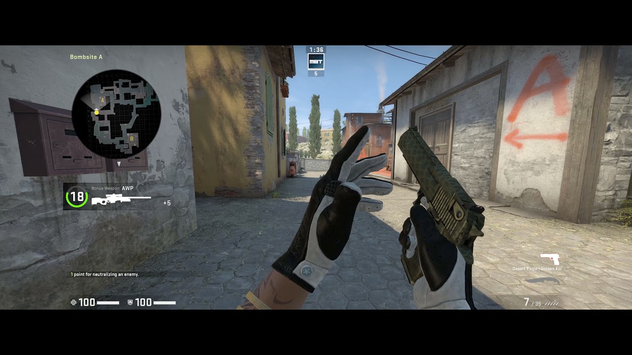 Desert Eagle Golden Koi Factory New Showcase CSGO (3440x1440 resolution 219) YouTube