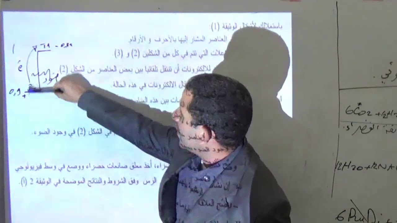 حل تمرين باك 2014 حول التركيب الضوئي