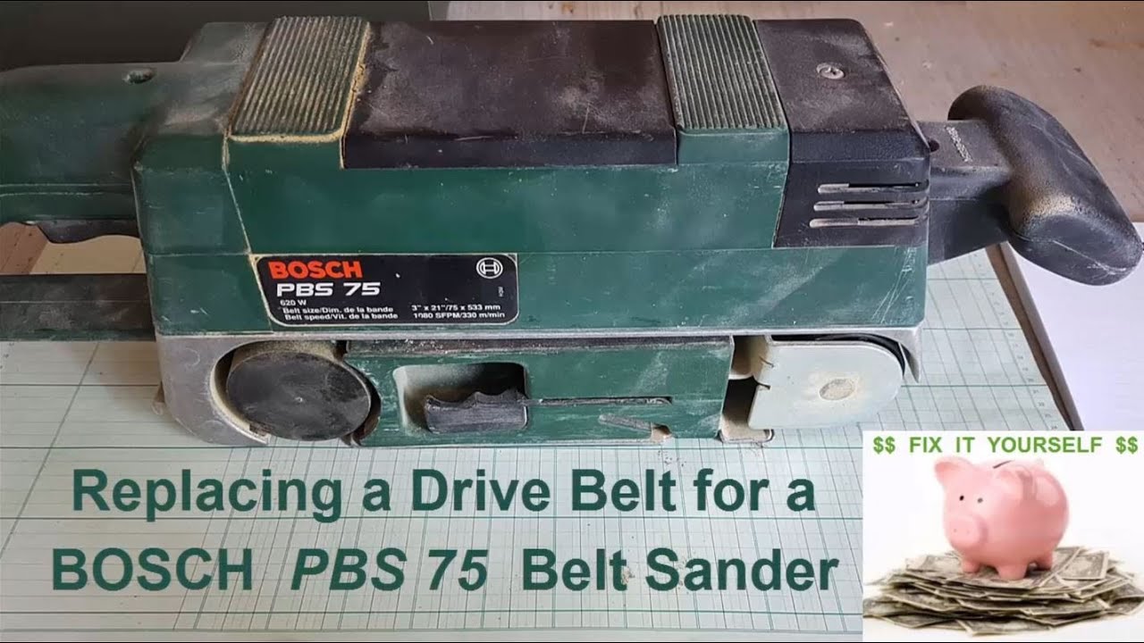 Replace Drive Belt for a BOSCH Belt Sander - YouTube