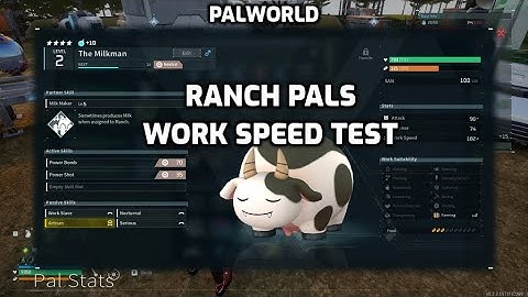 Palworld: Ranch Pal Work Speed Traits Test | Sakurajima Update - Passive Traits (It Works!)