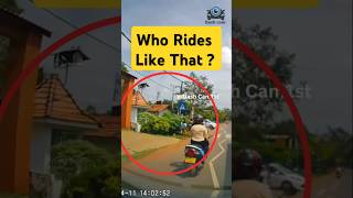 Lady on Bike Makes a Risky Move! 🚴♀️⚠️ #BikeSafety #RiskyMove #DashCamFootage