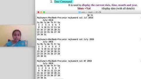 Linux/Unix programming lecture series - Calendar and date commands