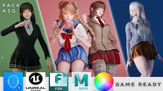Realtime Anime Girl Pack | Unreal Engine