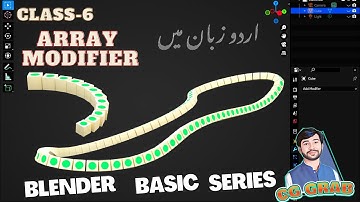 (Class 6)Array Modifiers in Blender | Tutorial in Urdu/Hindi | CG Grab