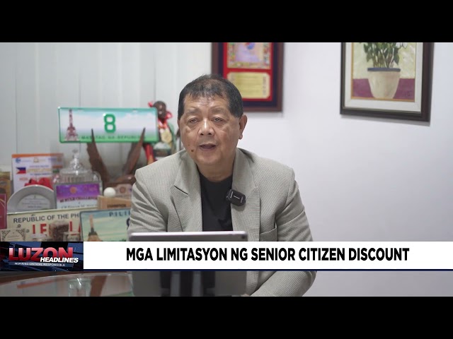 Mga limitasyon ng Senior Citizen Discount