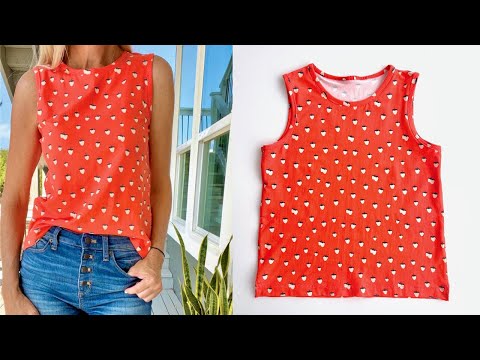 How to make a Tank Top + Create your own Pattern | Easy! Beginner friendly. ALL the Details