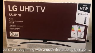 LG 55UP78006LB 55 Smart 4K Ultra HD HDR LED TV with Google Assistant & Amazon Alexa