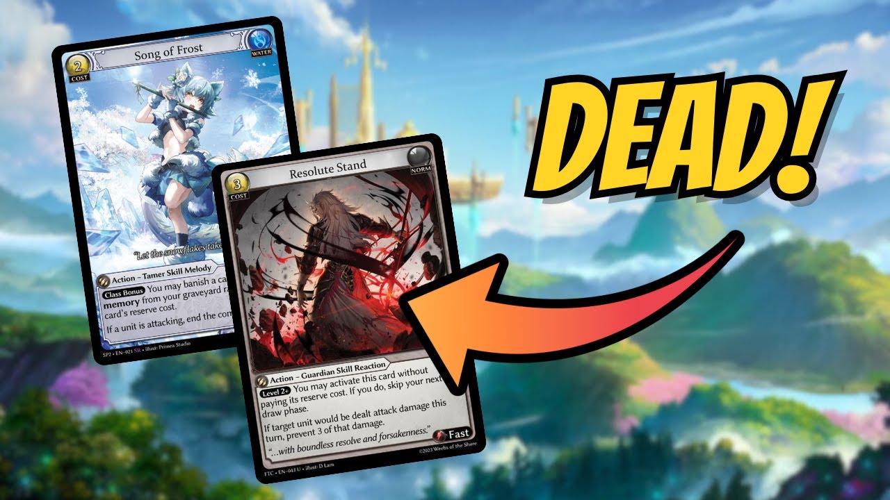 グランドアーカイブ - Resolute Stand Promo Grand Archive TCG Combos and Cohesions | Resolute Stand VS Song of