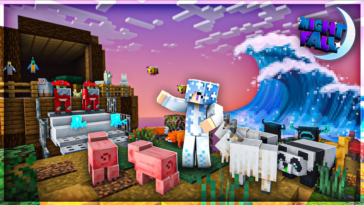 בונה את תיבת נוח במיינקראפט! *עם כל החיות שיש!!* | נייטפול 7 פרק 7🌙