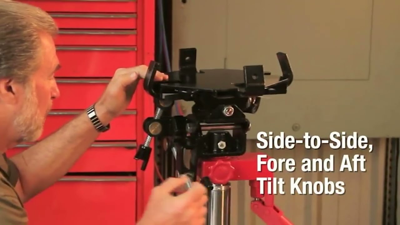 SUNEX® Tools | 7796 | 1/2 Ton Air & Hydraulic Telescopic Transmission Jack