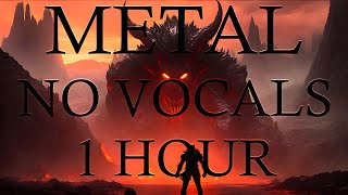 1 Hour of Doom / Melodic Metal - No Vocals | Instrumental Gaming and Workout Metal