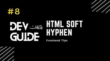 HTML Soft Hyphen 🔻