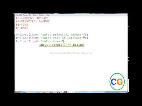 Python Program for simple interest I Calculate simple interest in python I Tutorial in Hindi