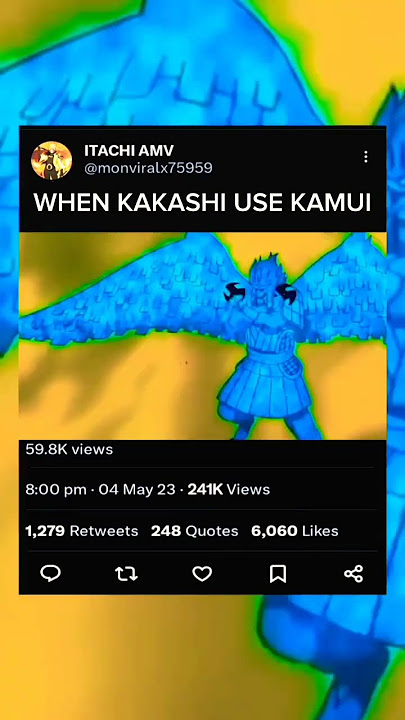 WHEN KAKASHI USE KAMUI #youtubeshorts #trending #anime #viral #naruto #edit #shorts #shortsfeed