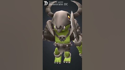 Poly HP - OrcWarlock | 3D | For UE/Unity | Game Ready