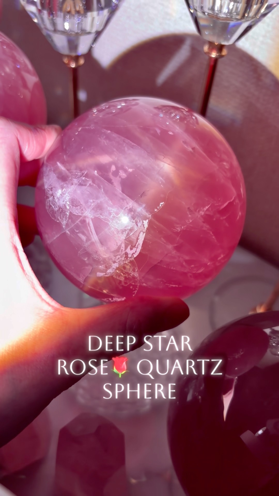 ディープスターローズクォーツ#ローズクォーツ #水晶 #パワーストーン
