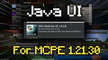 JAVA UI For MCPE 1.21.30 | Pack that transforms MCPE UI into JAVA Minecraft UI!