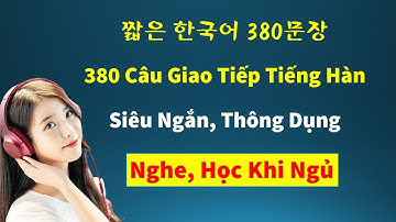 Học 1 lèo 380 Câu Giao Tiếp Tiếng Hàn Siêu ngắn | 짧은 한국어 380문장