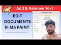How to Edit Scanned Documents In Microsoft Paint I Edit Text of Any Image In paint
