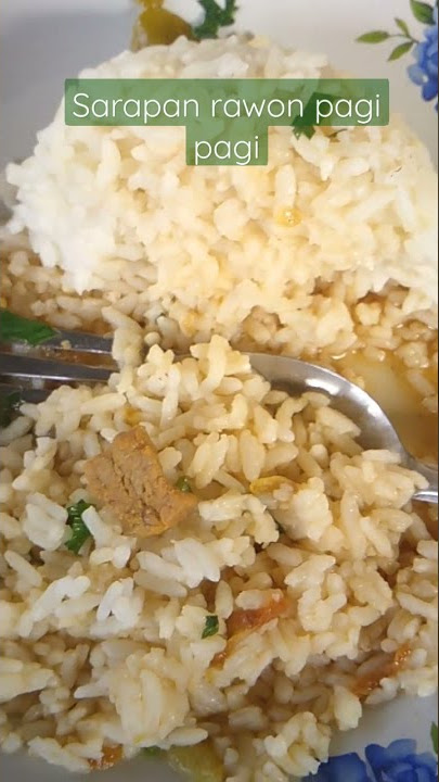 sarapan pagi pakai rawon ...enak tenan