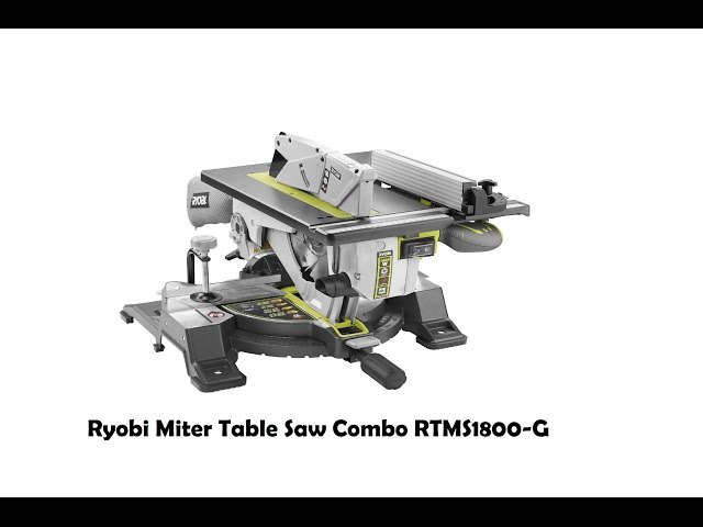 Ryobi Table Combo RTMS1800-G - YouTube