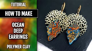 Polymer Clay Tutorial How To Make Unique Earrings In Sutton Slice Technique