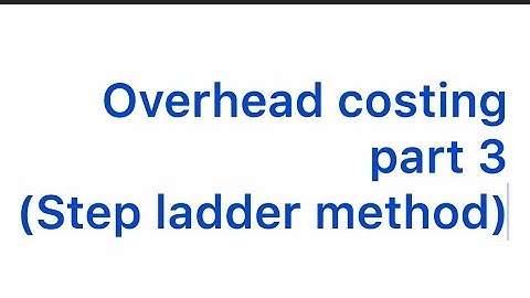 3 Overhead costing