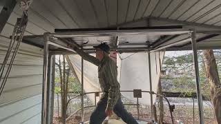 DIY Retractable Solar Panels on Speed Rail Arch