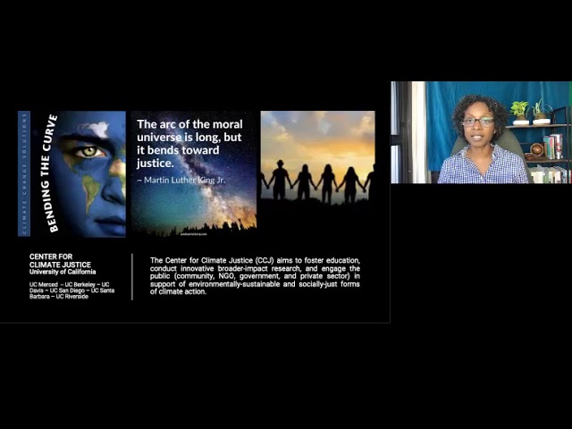 Tracey Osborne introduces new UC Center for Climate Justice at CJ Conference