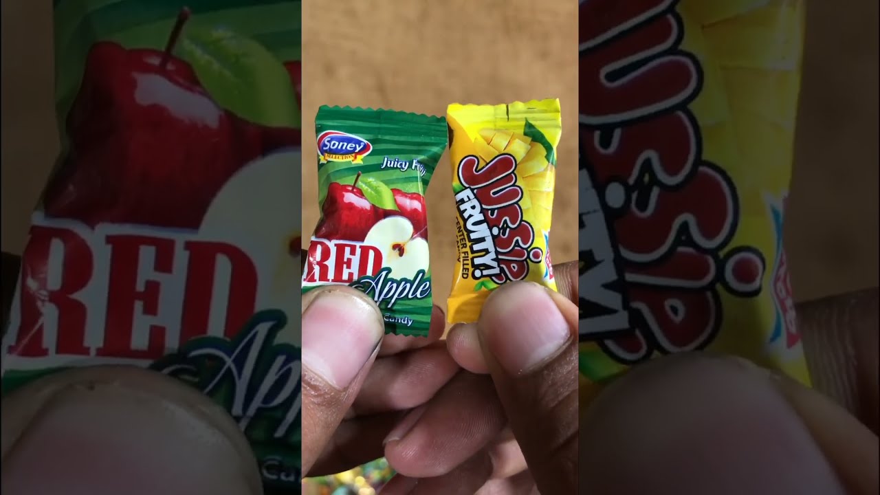 Red Apple VS Jussie Fruity Which Is Your Favrt Candy Ytshorts Shorts Lotsofcandies