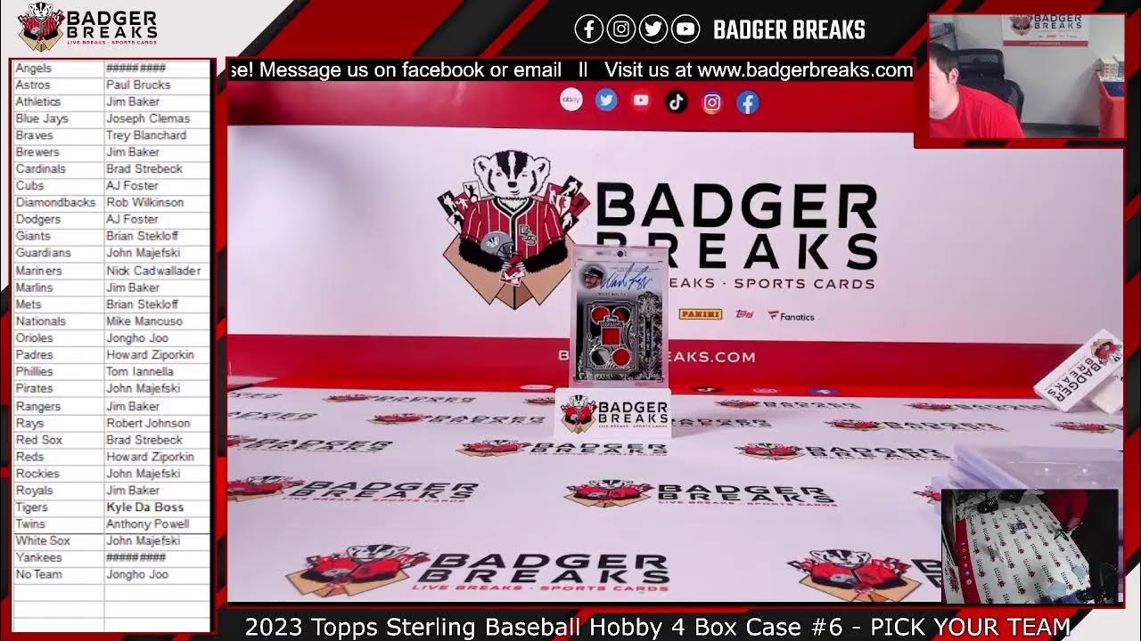 2023 Topps Sterling Baseball Hobby 4 Box Case 6 PICK YOUR TEAM YouTube