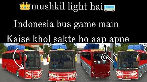 👑How to add Disco lights in bus simulator🚌 Indonesia in hindi💥 aap #youtube #bus 🚌
