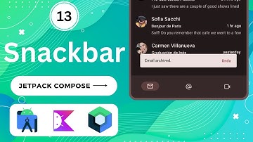 Snackbar in Jetpack Compose | Android | Kotlin | Android Studio Giraffe #jetpackcompose #kotlin