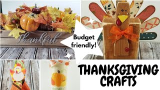 Budget friendly, easy Thanksgiving Crafts!